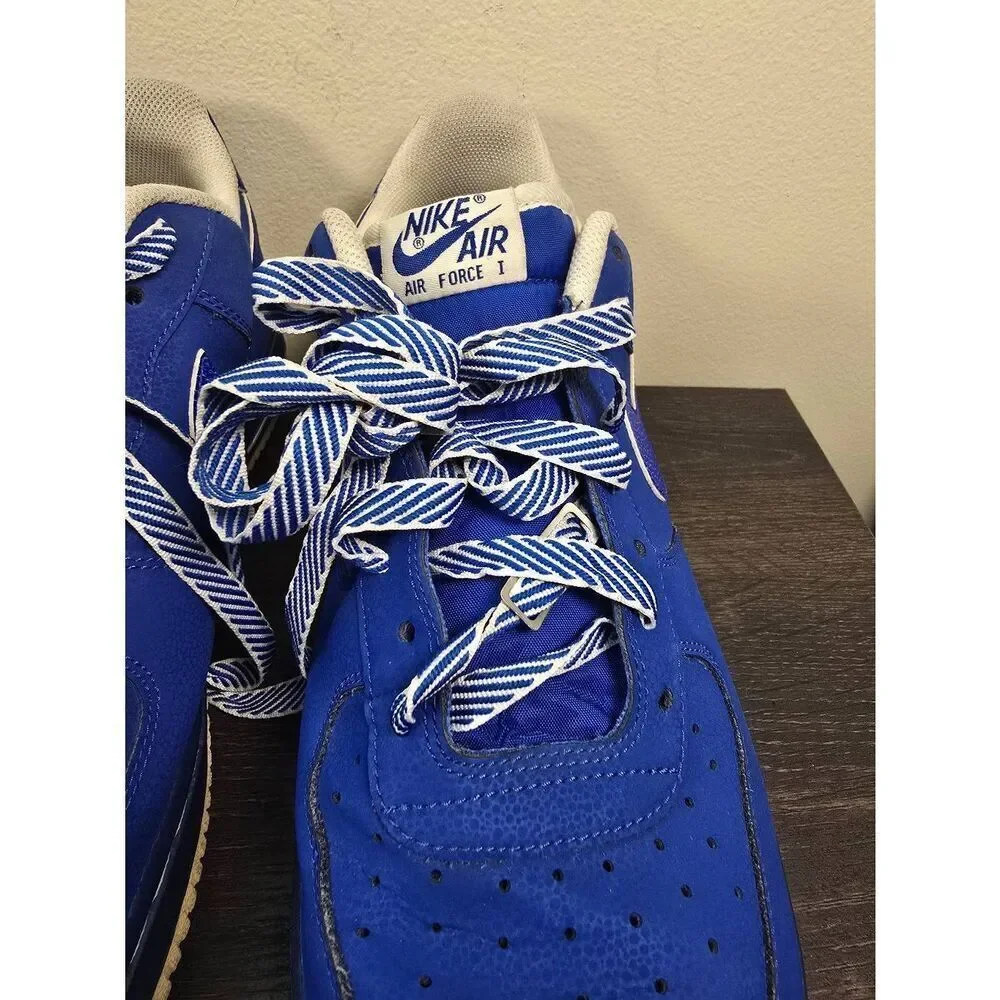 Nike Air Force 1  Game Royal White Men's Size 13 488298-422 2013 Rare